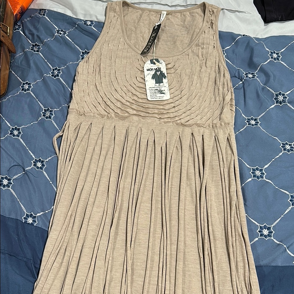 Mur Mur Beige Sleeveless Dress